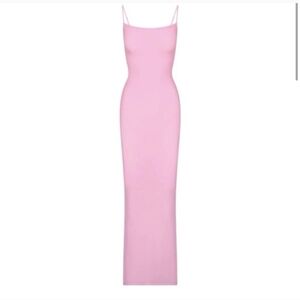 1. NWT SKIMS SOFT LOUNGE LONG SLIP DRESS IN COTTON CANDY